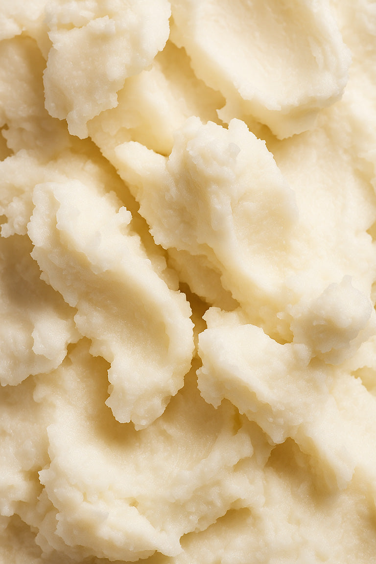 Close-up of creamy shea butter